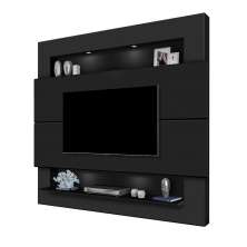 Painel Suspenso Forlán 2,10 cm para TV de até 75'' Preto Fosco - Gran Belo