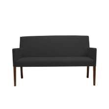 Poltrona 2 Lugares Liverpool PU Sintético Preto - Gran Belo