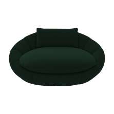 Poltrona Caminha para PET Afrodite Veludo Verde G45 - Gran Belo