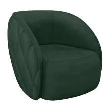 Poltrona Decorativa Clarke Veludo Verde G45 - Gran Belo