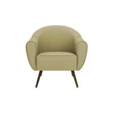 Poltrona Decorativa Sacha Corano Bege - Gran Belo