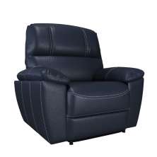 Poltrona do Papai Reclinável Elétrica Armênia Power Touch Couro Azul G40 - Gran Belo