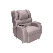 Poltrona do Papai Reclinável Elétrica com Controle Sala de Estar Oasis Veludo Rose G23 - Gran Belo