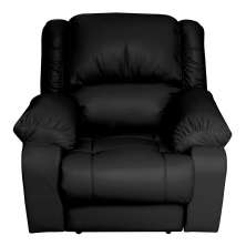 Poltrona do Papai Reclinável Elétrica com Massagem Magnum PU Sintético Preto G23 - Gran Belo