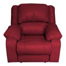 Poltrona do Papai Reclinável Manual Magnum PU Sintético Vermelho G23 - Gran Belo