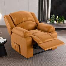 Poltrona do Papai Reclinável Sala de Cinema Madrid Power Touch Massagem USB PU Whisky  G26