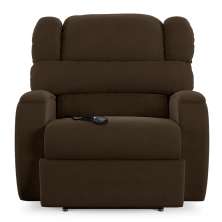 Poltrona do Papai Sala de Cinema Reclinável Kylie Controle Power Elétrico Veludo Marrom G23