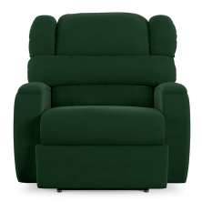 Poltrona do Papai Sala de Cinema Reclinável Kylie Power Elétrica USB Veludo Verde Esmeralda G23