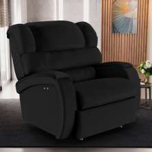 Poltrona do Papai Sala de Cinema Reclinável Kylie Power Touch Massagem USB PU Preto G23