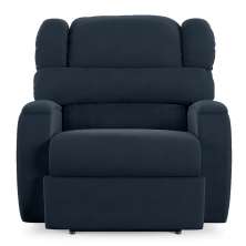Poltrona do Papai Sala de Cinema Reclinável Kylie Power Touch Massagem USB Veludo Azul G23