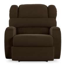 Poltrona do Papai Sala de Cinema Reclinável Kylie Power Touch Massagem USB Veludo Marrom G23
