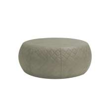 Puff Cleo 105cm Trêsse PU Sintético Bege Escuro G15 - Gran Belo