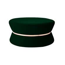 Puff Decorativo Sala de Estar 95cm Dhaka Veludo Verde G15 - Gran Belo