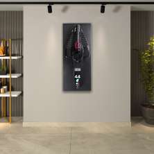 Quadro 3D Carenagem Carro Fórmula 1 Cockpit Mercedes Lewis Hamilton G53 - Gran Belo
