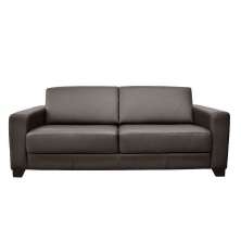 Sofá 2 Lugares Estocolmo 155cm Couro Chocolate - Gran Belo