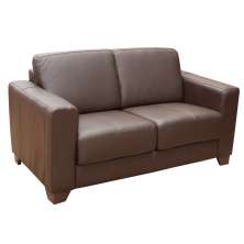 Sofá 2 Lugares Estocolmo 155cm Couro Chocolate G03 - Gran Belo
