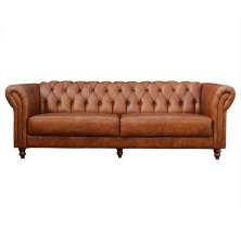 Sofá 2 Lugares Maggiore 180cm Couro Mel G58 - Gran Belo