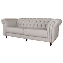 Sofá 2 Lugares Maggiore 180cm Couro Off White G58 - Gran Belo