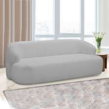 Sofá Decorativo 2 Lugares Charlote 180cm Sala de Estar Pés em Madeira Bouclê Cinza G88 - Gran Belo