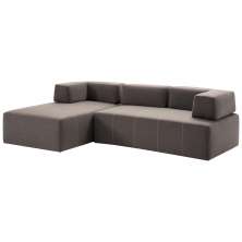 Sofá Decorativo 2 Módulos e 3 Encostos Happiness Linho Cinza G66 - Gran Belo