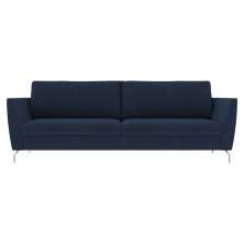 Sofá Decorativo Sala de Estar 210cm Olívia Suede Azul G52 - Gran Belo