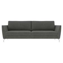 Sofá Decorativo Sala de Estar 210cm Olívia Suede Grafite G52 - Gran Belo