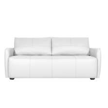 Sofá Decorativo Sala de Estar Lily 3 Lugares 200cm Couro Branco G34 - Gran Belo