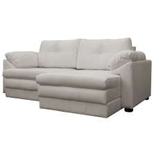 Sofá Retrátil 2 Lugares Bipartido Sala de Estar Piece 175cm Couro Off White G58 - Gran Belo