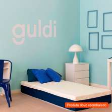 [OUTLET]Colchão Solteiro Mola Ensacada Guldi Firme (25x88x188) Azul e Branco