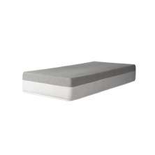 Cama Box Solteiro King Azul com Colchão Guldi Dream Mola Ensacada (30x96x203) Cinza e Branco