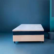 Cama Box com Colchão Viúva Guldi Macio Mola Ensacada Cru