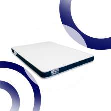 Colchão Viúva Guldi Duplo Plus D28 (16x128x188) Branco e Azul
