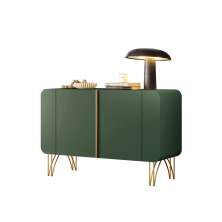 Buffet Benvenuto MDP/MDF Sala de Estar Decorativo com Pés em Aço Verde Pistache G26 - Hb Móveis