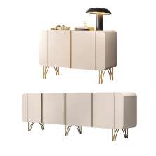 Conjunto Buffets Sala de Estar Benvenuto/Saluti Pés em Aço MDP/MDF Off White G26 - HB Móveis
