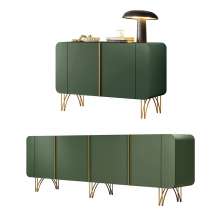 Conjunto Buffets Sala de Estar Benvenuto/Saluti Pés em Aço MDP/MDF Verde Pistache G26 - HB Móveis