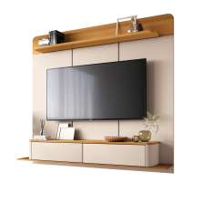 Home Painel Galax Suspenso para TV até 70 Polegadas Off White/Cinamomo G26 - Hb Móveis