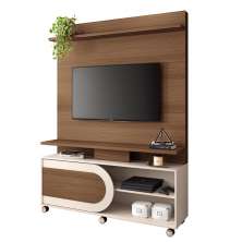Home Painel Theater Orbis Sala TV até 55" Polegadas Castanho/Off White