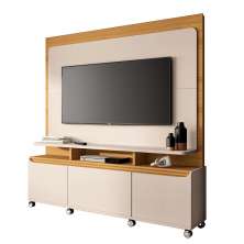 Home Painel Theater Quantum Sala TV até 70 Polegadas Off White/Cinamomo