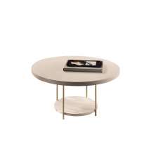 Mesa de Centro Sky com Pés em Aço e Tampo de MDF Off White