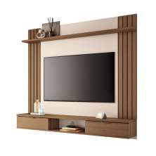 Painel Home Suspenso Solus TV até 70" Polegadas Castanho/Off White