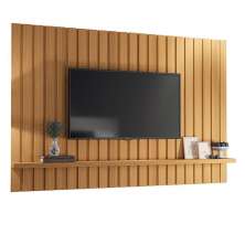 Painel Suspenso Link 2.0 Ripado Cinamomo para TV até 70" - HB Móveis