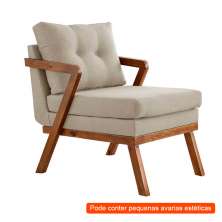 [OUTLET] Poltrona Sophia Linho Bege
