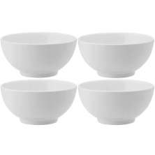 Kit 4 Bowls de Melamina Branca 10,3x5,2cm Serata 200ml Haus Concept Cumbuca para Caldos