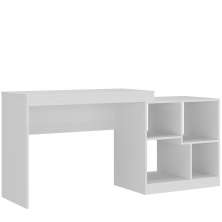 Escrivaninha Para Escritorio 4 Nichos HO2904 Branco HEC