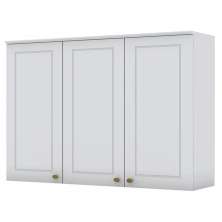 Armario Aereo 3 Portas MDF 120 cm Americana C352 Branco Henn