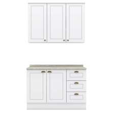 Armario Aereo E Balcao 120 cm CE169 Americana Branco Calcare Henn
