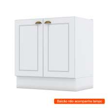 Balcão de Cozinha Nova York 2 Portas Branco