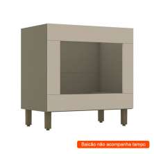 Balcão para Forno Évelin Duna e Cristal