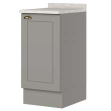 Balcao Com Tampo 1 Porta 40 cm Americana Cinza Calcare Henn