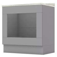 Balcao Forno Embutir Com Tampo 80 cm Americana Cinza Calcare Henn